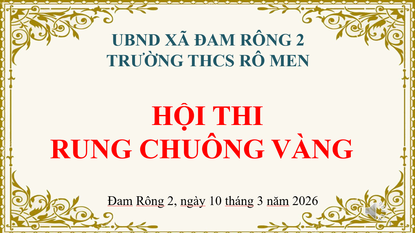 Chuyên đề ngoại khóa "RUNG CHUÔNG VÀNG" giành cho học sinh khối 8